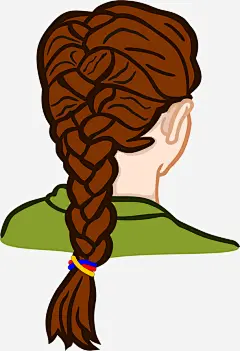 马尾辫矢量图免抠素材_新图网 https://ixintu.com 人物 免费矢量下载 插画 绘画 美女 马尾辫 矢量图