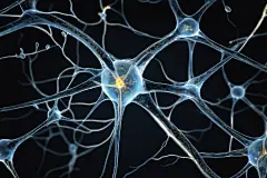 细胞质神经元概念医疗元素模型图片