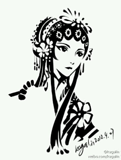 青丫～采集到戏子入画