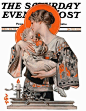 #佳作星赏# JC Leyendecker，美国黄金时代最出色的插画家之一。 ​​​​ _纯艺---国油版雕 #率叶插件，让花瓣网更好用#