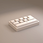 mini keyboard 3d modeling