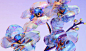 3D c4d cryptoart digitalart flower iridescent nft nft art vogue art