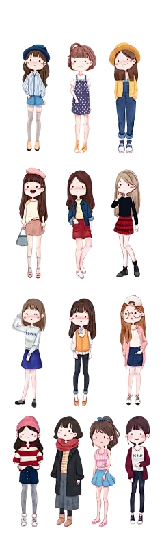 人物  插画可爱