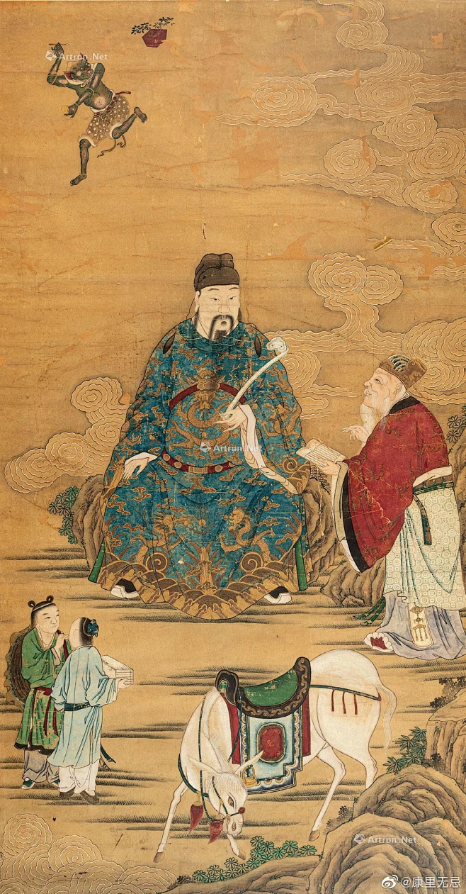 清·佚名《文昌帝君图》。文昌会 二月五日，相传为文昌神诞。金陵文化最盛，尤重科名，文人学子，先期纠约醵金治具，届日假园林佳处同修祀事，曰文昌会 ...