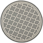 Safavieh Anthracite/Beige Lattice-Design Rug (7' 10" Round) - on sale for $98.67: 