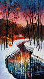 “Winter Stream" :: Leonid Afremov