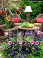 garden sitting area