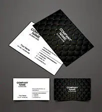 黑色炫酷家具店名片