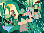 Nature Explorers science monstera palms jungle vector summer team natu.jpg
