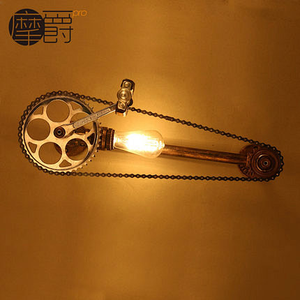 摩爵 工业创意铁艺壁灯loft咖啡厅过道...