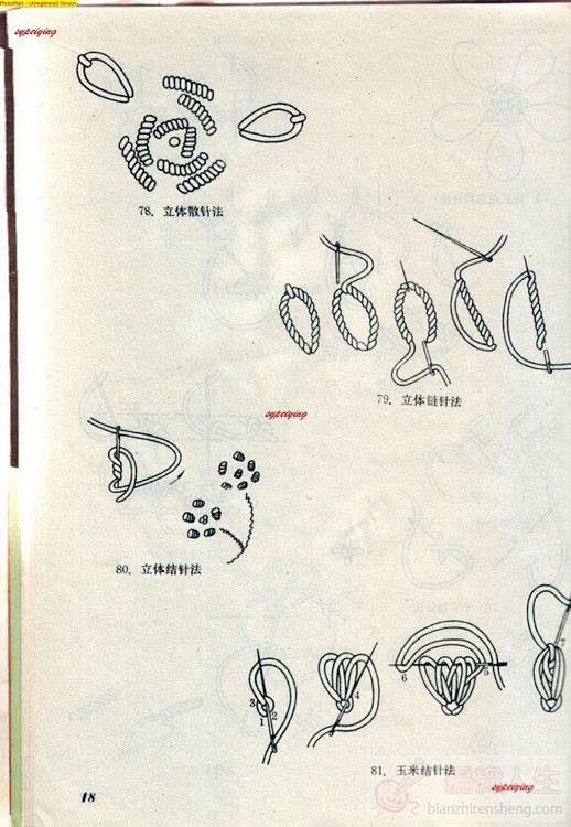 刺绣的基本针法