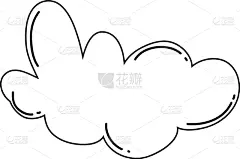 可爱的,云,童话故事,图标,就寝时间,摆拍,简单,天气,问候,爱