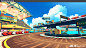 Go Race: Superkarts - Environments, Glen Fox : A series of environments created for the mobile game Go Race: Superkarts.<br/>Modelled in Maya and textured in Substance Painter / Photoshop.<br/>Around 5 atlases per environment.<br/>Concep