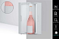 13款高档红酒葡萄酒玻璃瓶包装盒设计展示贴图PSD样机模板 Wine Bottle Label Mockup插图5