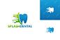 Splash dental logo template design vector, emblem, design concept, creative symbol, icon
