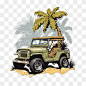 cartoon jeep palm beach