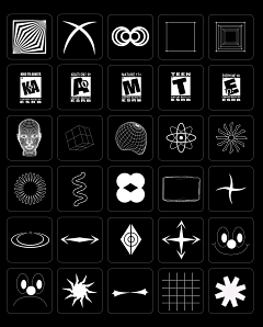 各种形状icon小图标png-花瓣网|陪你做生活的设计师 | ack-7