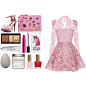 A fashion look from March 2017 featuring pink dress, pink sandals and pink handbags. Browse and shop related looks.