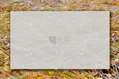 贺卡的框架与白色的背景上的干草秋天的主题。