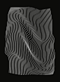 Minimal curves black Mini Art Print by Leandro Pita - Without Stand - 3" x 4"