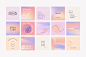 aesthetic branding  gradient instagram Instagram Stories Instagram template social media social media template gradient texture templates