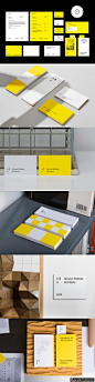 黄色卡片 黄色品牌设计 创意VI设计 创意黄色元素企业品牌设计 黄色企业形象设计欣赏