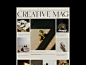 Creative Mag Issue 126 beige desktop editorial homepage layout magazine minimal minimaldesign ui ux web webdesign