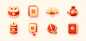 春节传统图标icon