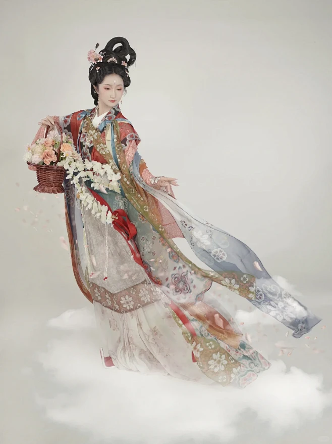 属于我们自己的神仙~|神仙图·天女散花-花瓣网