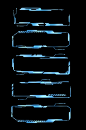 蓝色科技感边框科幻装饰免扣元素-众图网