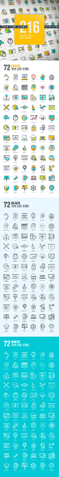 Thin Line Icons for Design, SEO and Development : If you are interested in buying my work, please visit:http://www.shutterstock.com/gallery-952621p1.htmlhttp://graphicriver.net/user/PureSolution