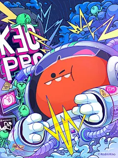 红米K30 Pro预热海报 大魔王 嗷呜~