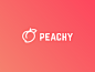 Peachy  minimal logo sexy logo sexy girl sexy butt ass bottom peaches peachy brand designer aiste minimal tieatie peach branding logo icon geometry sport simple logo