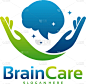 brain care logo designs stress service logo