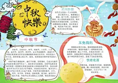 中秋节手抄报  - 源文件下载【酷图网】中秋节手抄报,手抄报,中秋快乐,中秋节小报,节日小报,中秋节,