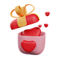 Valentine Gift 3D Illustration