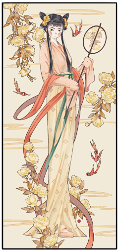 鹤寻千只采集到国风插画