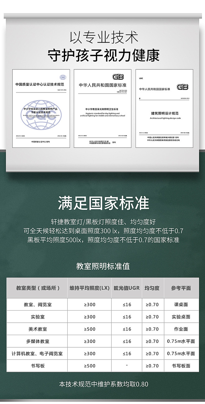 教育照明灯具led网格防眩光学校护眼教室...