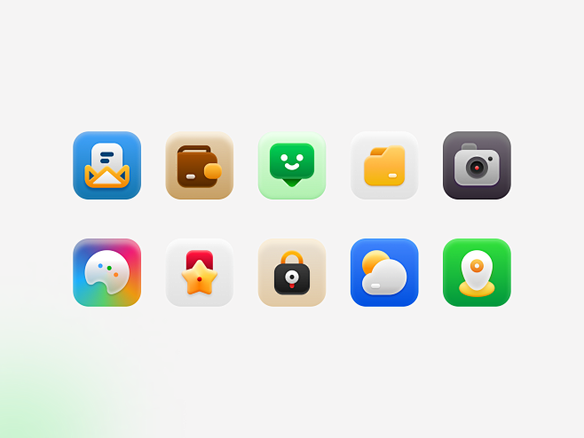 Skeuomorphism Icon b...