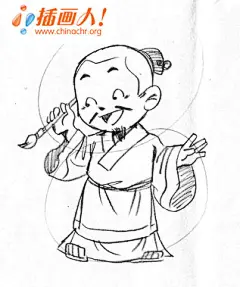 Q版儿童插画 (9) #治愈系# #背景图# #水彩# #头像#