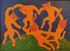 带领这些猫咪“攻占”世界名画的正是日本艺术家山本修