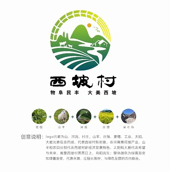 美丽乡村logo原创设计 - 小红书-花瓣网