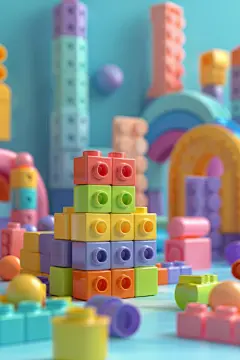 积木配件城堡建筑模型