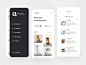 Adope Mobile App Exploration移动应用程序颤振应用程序ui卡首页幻灯片简单清洁启动移动uidesign宠物护理动物宠物店宠物狗猫采用采用