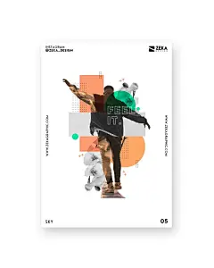 设计师Yaroslav Iakovlev利用现实生活中的摄影作品，将它们与平面设计元素和造型相结合，通过这些招贴艺术创造出新的场景和对世界的感知。
在这个系列中使用的图形设计风格是极简主义设计，避免使用额外的元素，并从构图上关注重要的设计元素。人是主体元素，造型和排版都是伴随着摄影创作而来的抽象编辑海报。