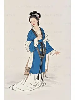 AI绘画，工笔画，古代四大美女之西施 - 小红书