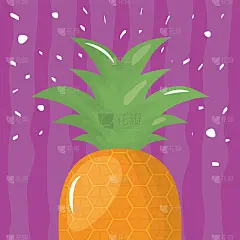 fresh pineapple fruit icon