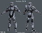 Halo 5 - Aviator armor - 3d game model, Adam Sacco : - 3D Modeling high poly (HP), low poly (LP), UV's, bakes and material selection mask textures.

- 343 Industries provided HP fingers, HP Aviator armor, HP Vector legs/ arms and LP tech suit/ texture. Th