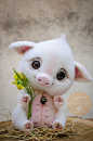 Lyntoys的Piggy Needle Felted Sonia