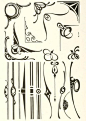 Art nouveau borders and ornaments From the public domain ebook, "The art of show card writing; a modern treatise covering all branches of the art ... with one hundred and fifty-three illustrations and thirty-two lettering plates, comprising all the s